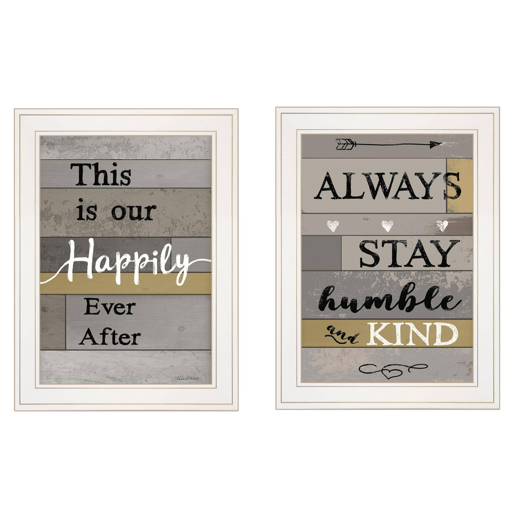 2-Piece White Frame Vignette K256