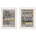 2-Piece White Frame Vignette K256