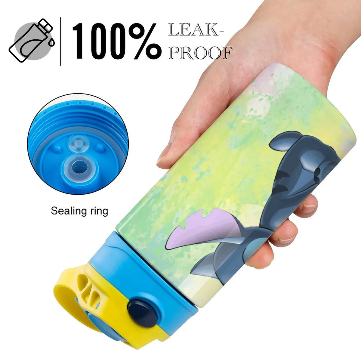 Stainless Steel Vacuum Insulated Children's Water Bottle with Straw S794