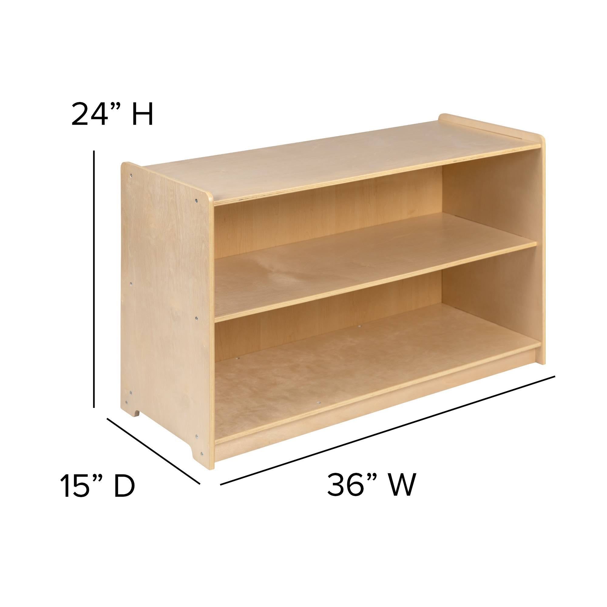 Wooden 2 Section School Classroom Storage Cabinet W6341