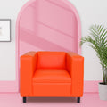 Faux Leather Sofa Chair with Solid Wood Frame B77470
