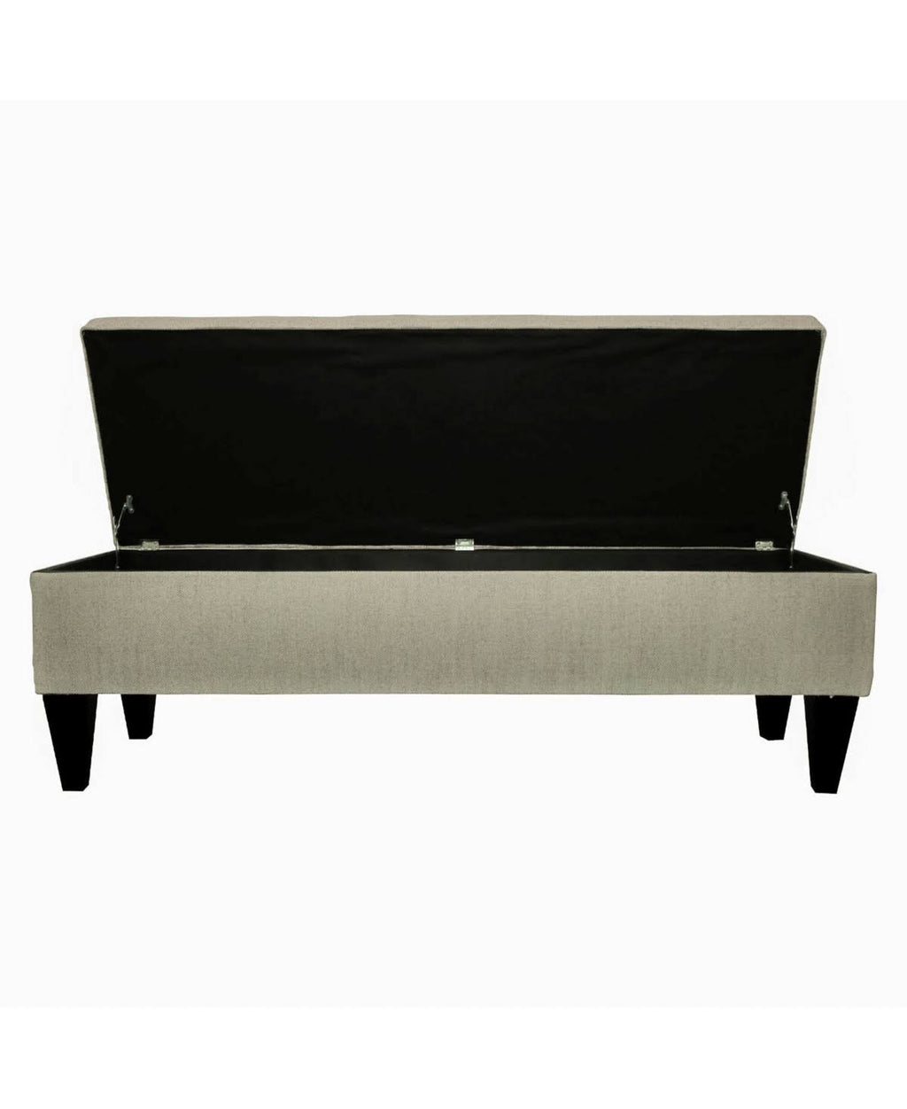 Charcoal Tufted Storage Bench X12916