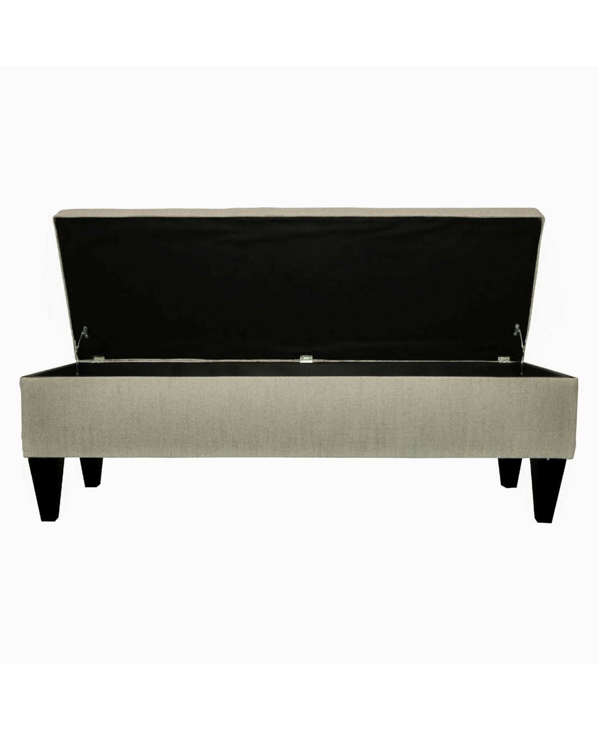 Charcoal Tufted Storage Bench X12916