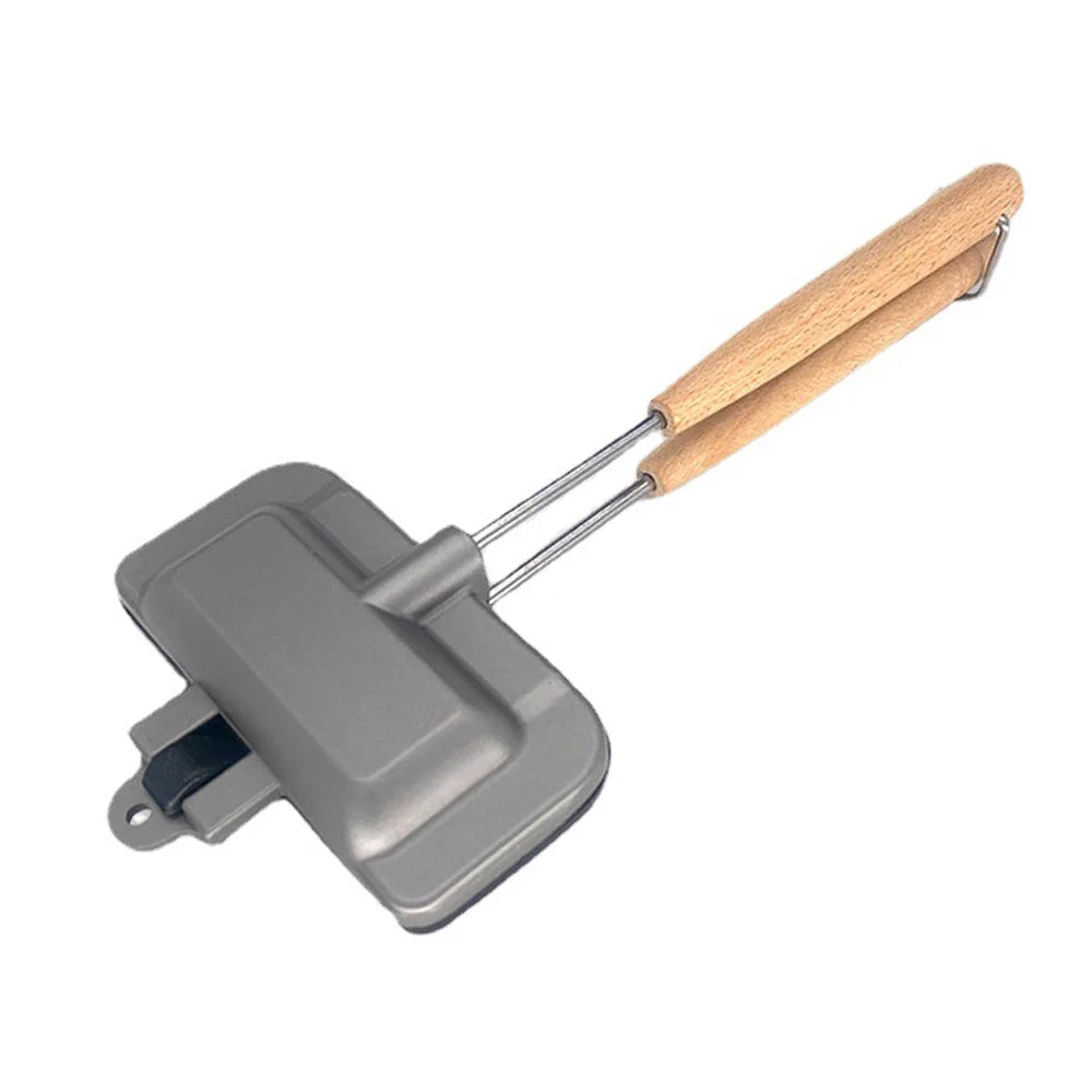 Double-Sided Non-Stick Aluminum Sandwich Maker with Removable Handle Z6932