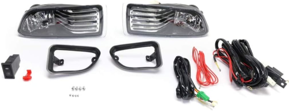 Pair Halogen Fog Light Assembly with Clear Lens J246196