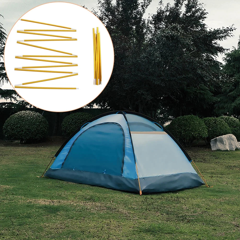 2Pcs Flexible Metal Tent Poles Folding Portable Camping Y2680