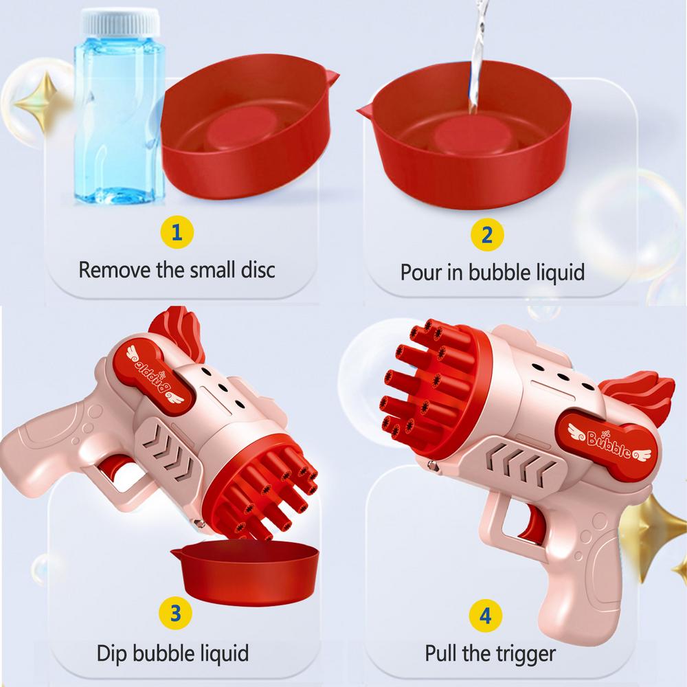 Automatic Bubble Blaster Toy with Cooling Fan & Solutions Batteries Operated X362610