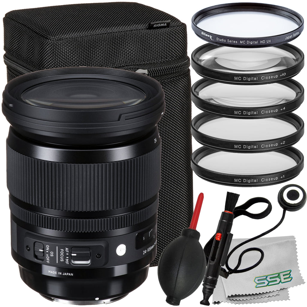 Sigma 24-105mm f/4 DG OS HSM Art Lens Bundle (EF-Mount) 14pc Bundle Q207574