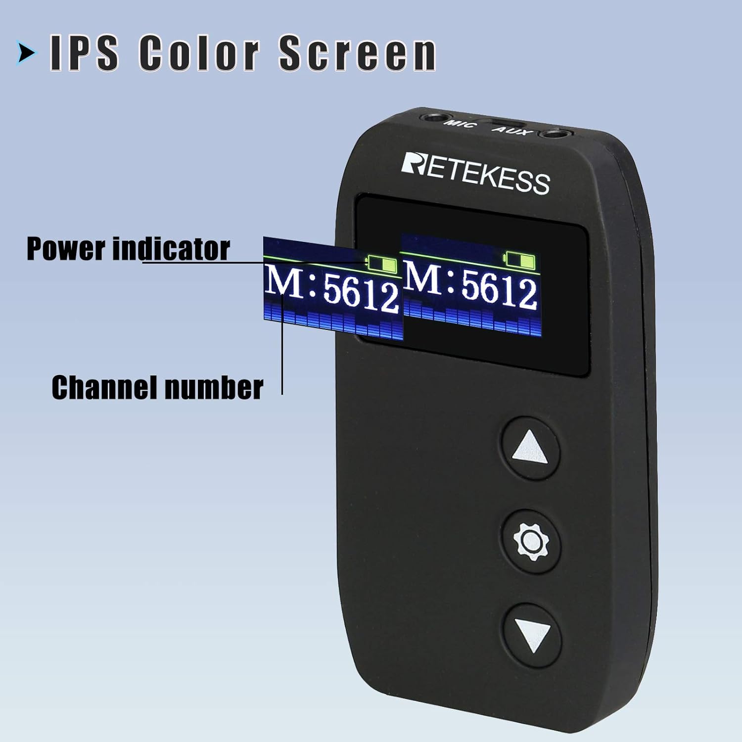 Wireless Tour Guide System with Magnetic Charging, 328ft Long Range, AUX MIC Dual Input Y58109