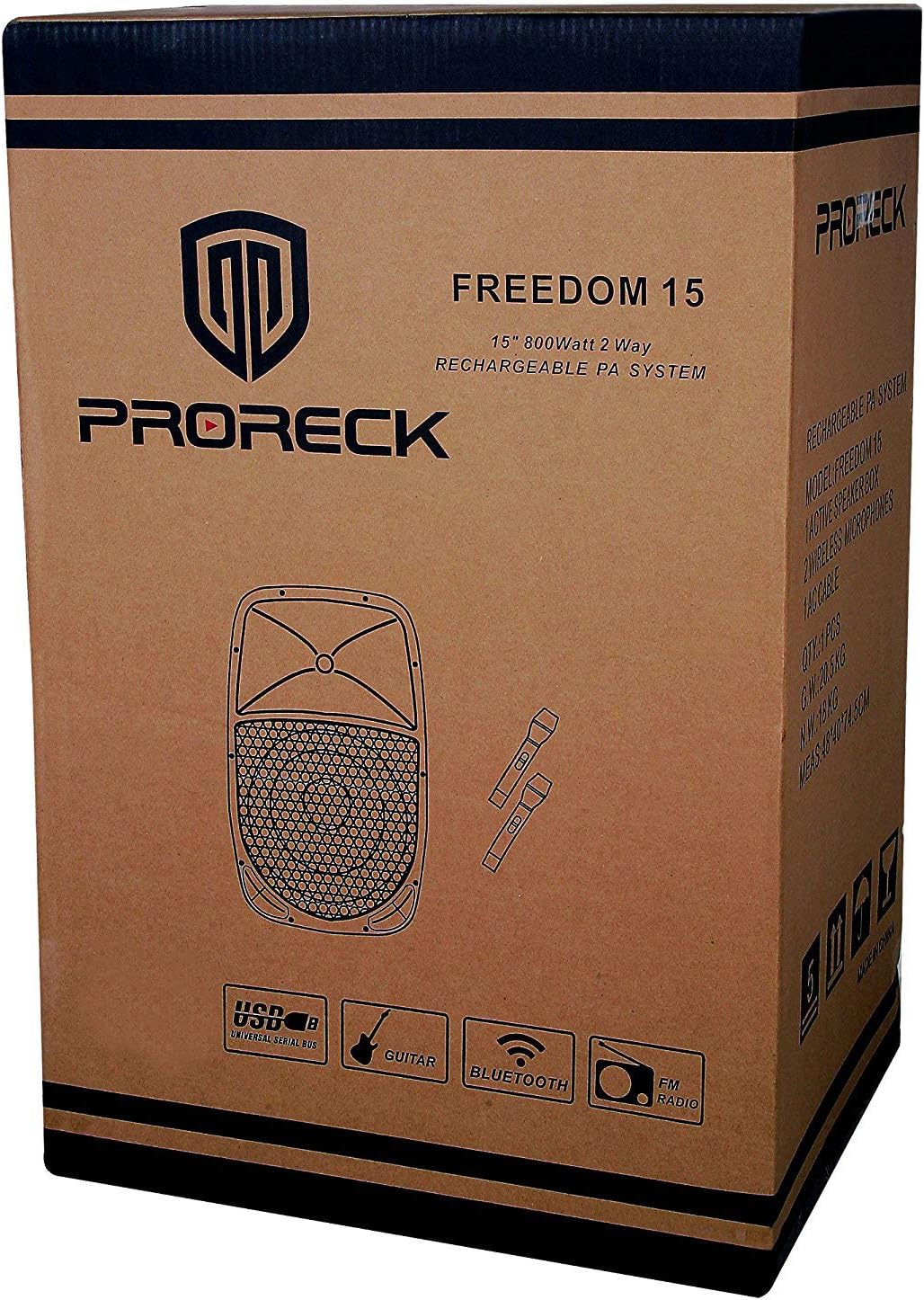 12-Inch 500 Watt Powered DJ/PA Speaker with Bluetooth and Wireless Microphones G792203