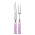 White Dots Pink Carving Set O7265