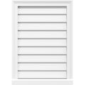 PVC Gable Vent with Brickmould R58776