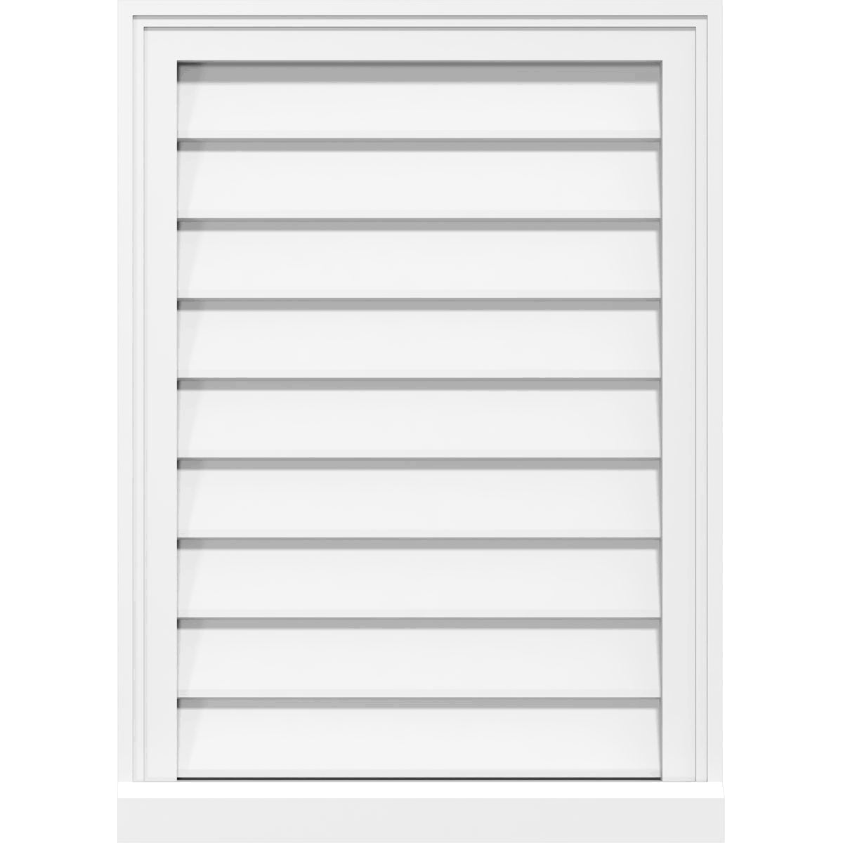 PVC Gable Vent with Brickmould R58776