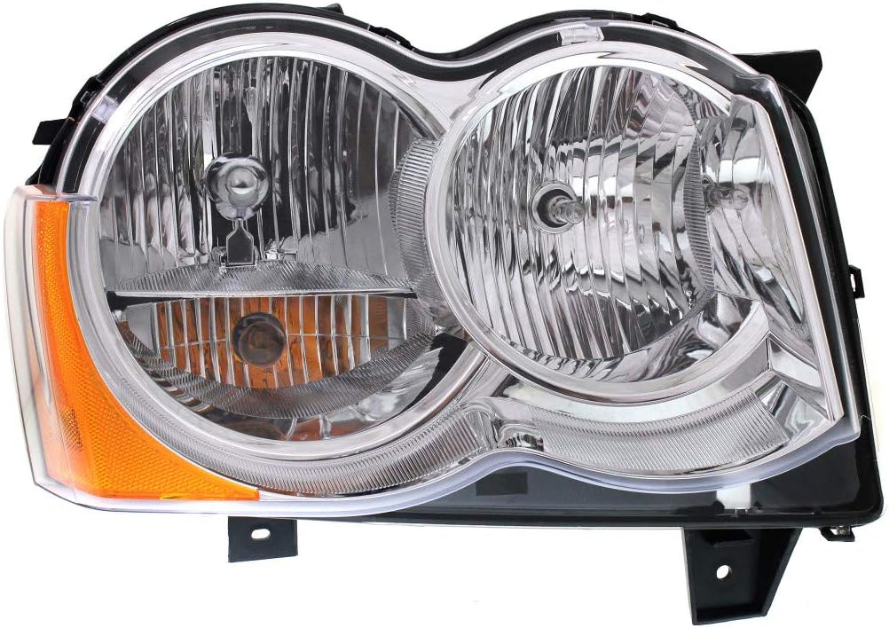 Passenger Side Halogen Headlight Assembly for Jeep Grand Cherokee 2008 2010 P23537
