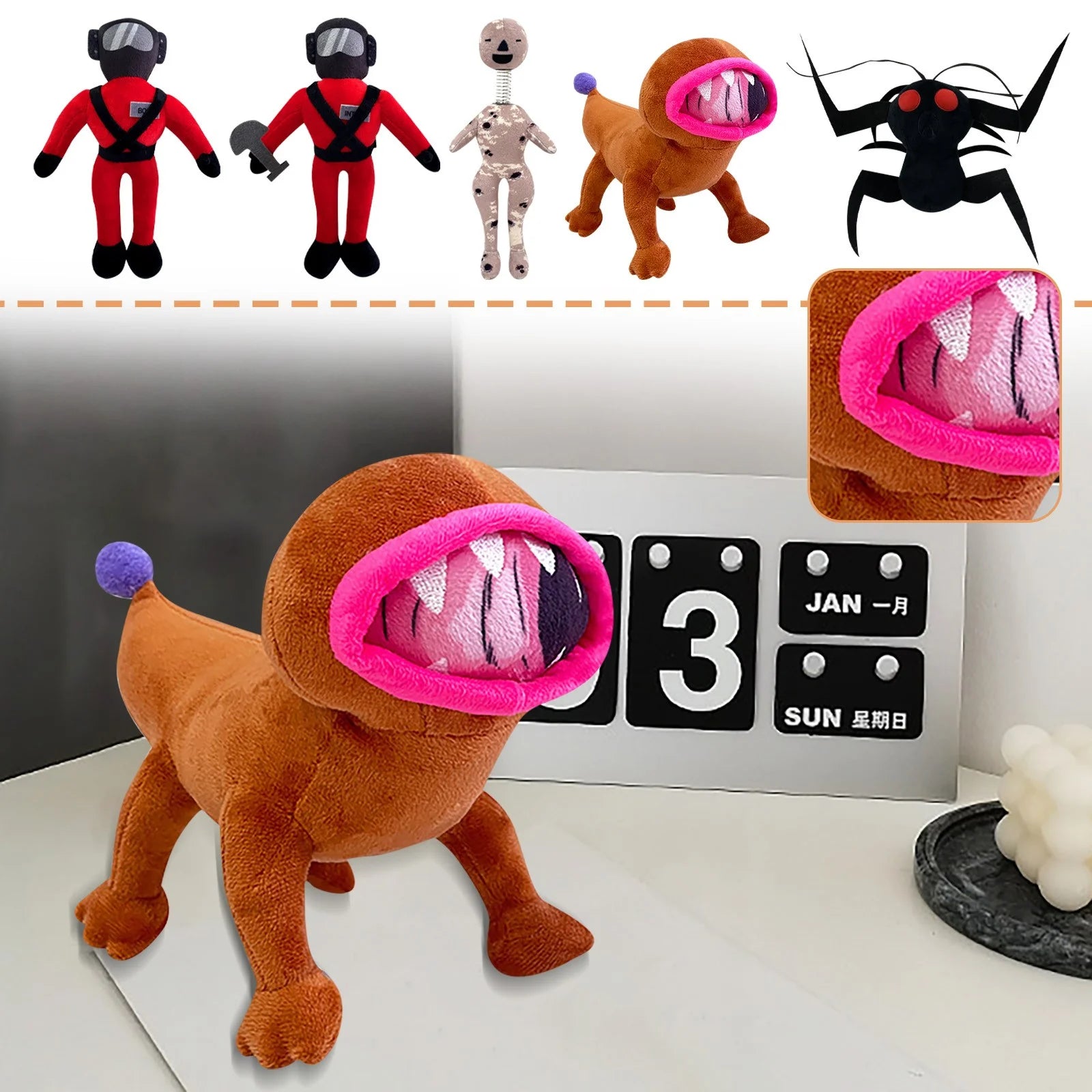 9.8" Coil-Head Plush Doll X5109