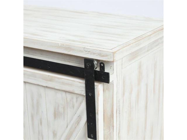 White Farmhouse Storage Cabinet A684592