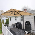 Grey Offset Patio Umbrella Q9986