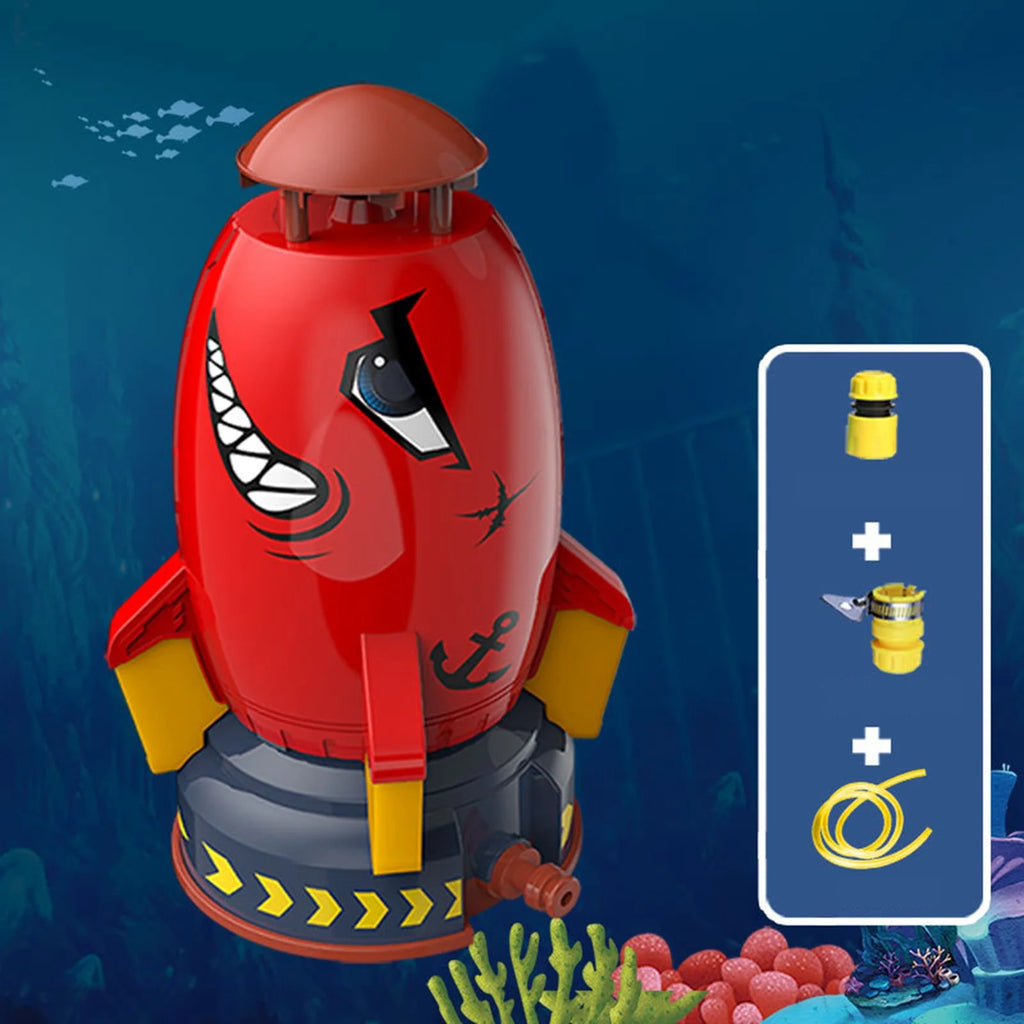 Rocket Launcher Toys Outdoor Water Pressure Lift Sprinkler Toy red G70682
