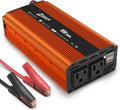850W Car Power Inverter 12V to 110V 2 USB Ports 2 AC Outlets Pack of 2 N878