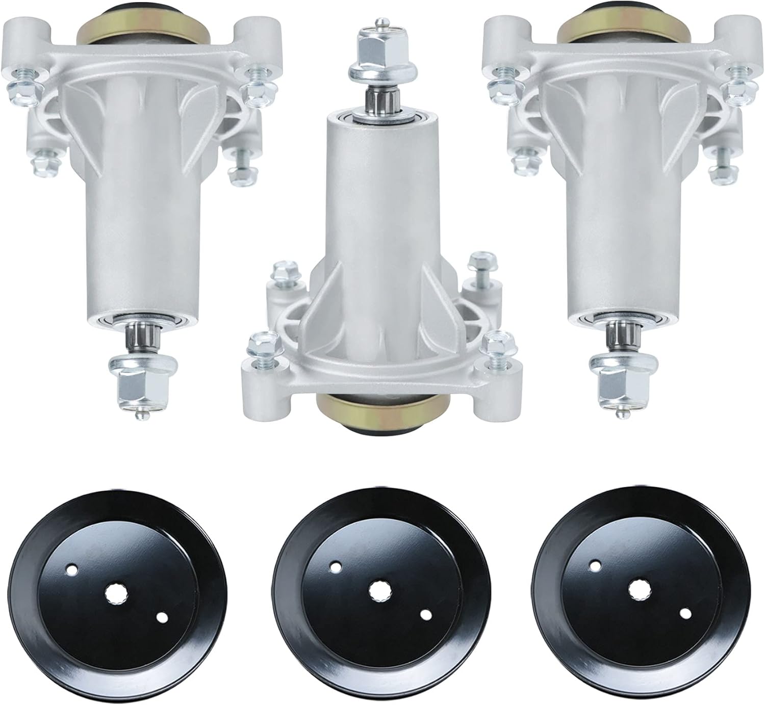 Spindle Assembly with Pulley and Mounting Bolts, Pack of 2 H642