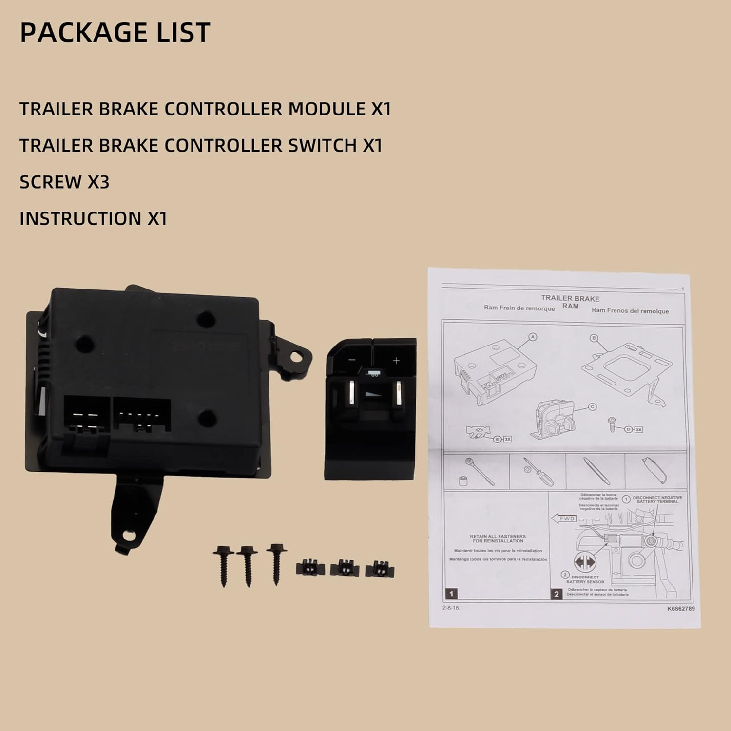 Integrated Electronic Trailer Brake Controller E332
