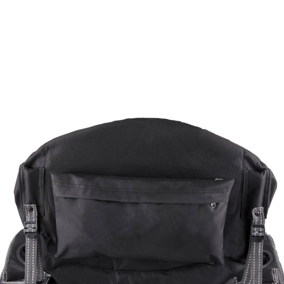 Reclining Camp Chair, Black/Grey B135