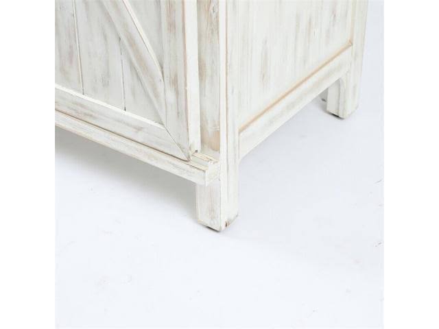 White Farmhouse Storage Cabinet A684592