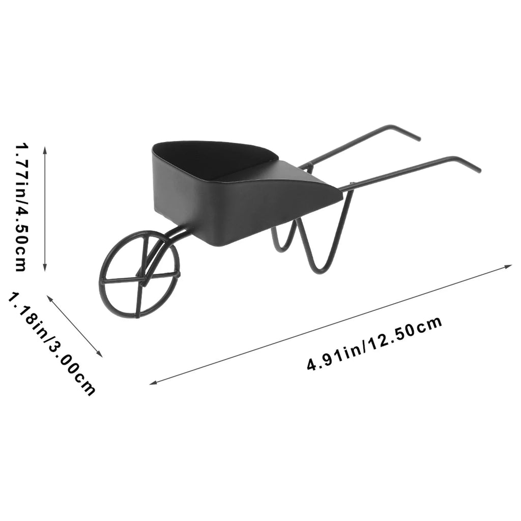 Mini Vintage Metal Wheelbarrow N499