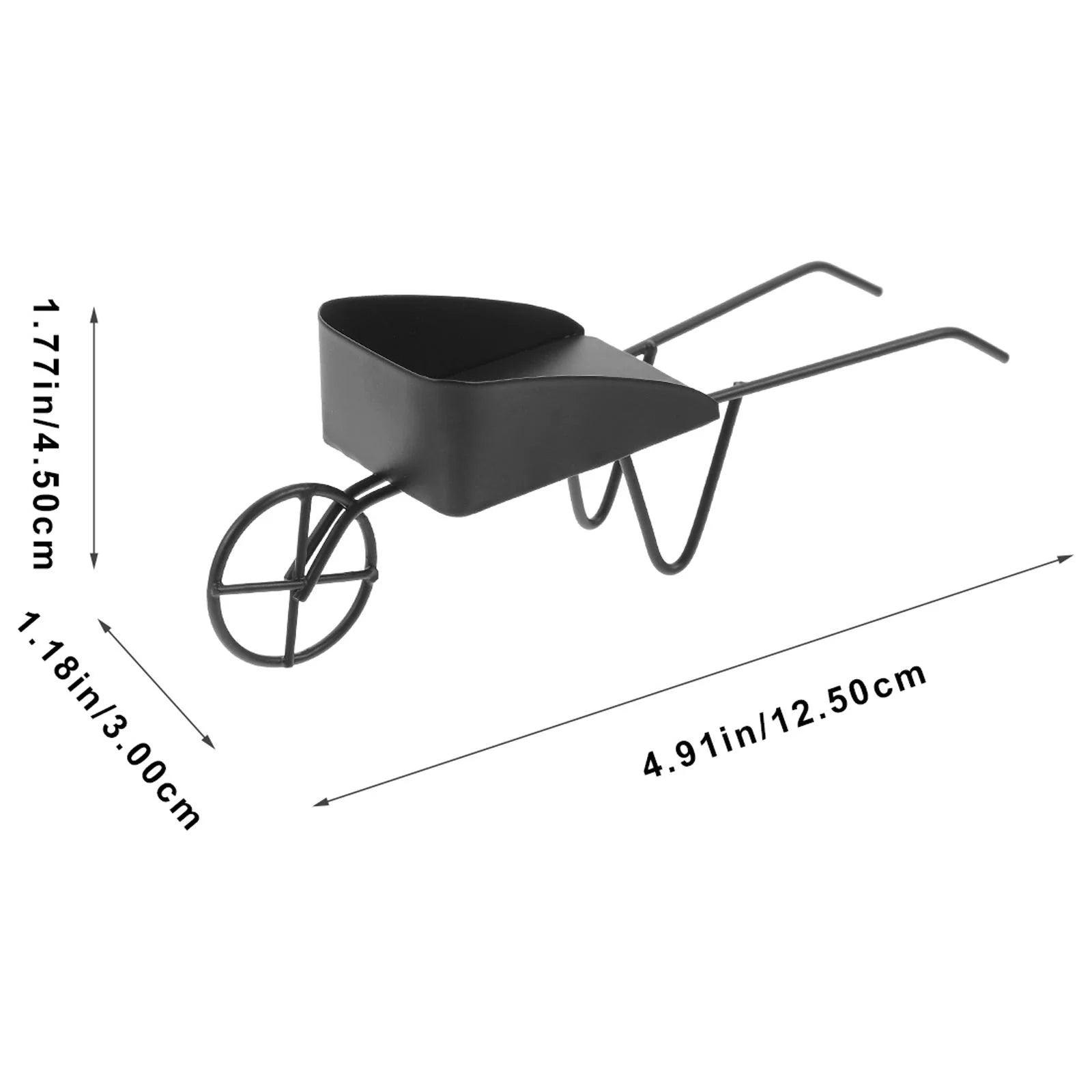 Mini Vintage Metal Wheelbarrow N499