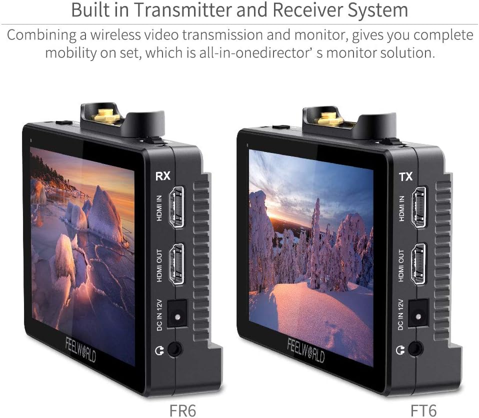 5.5 Inch Wireless Video Transmission Field Monitor with Built in Transmitter and Receiver F1620
