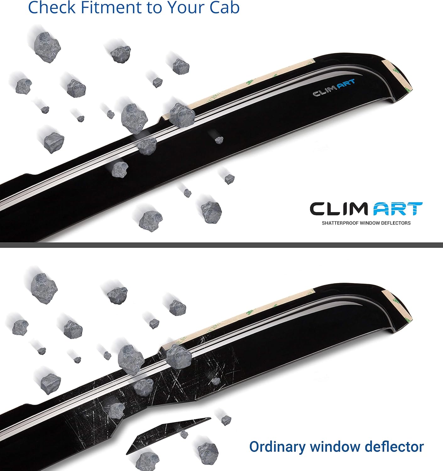 Dark Smoke 4 pcs In-Channel Window Deflectors C581621