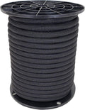 3/8 inch Black Polyester Bungee Cord 100 Foot Spool Pack of 2 F150