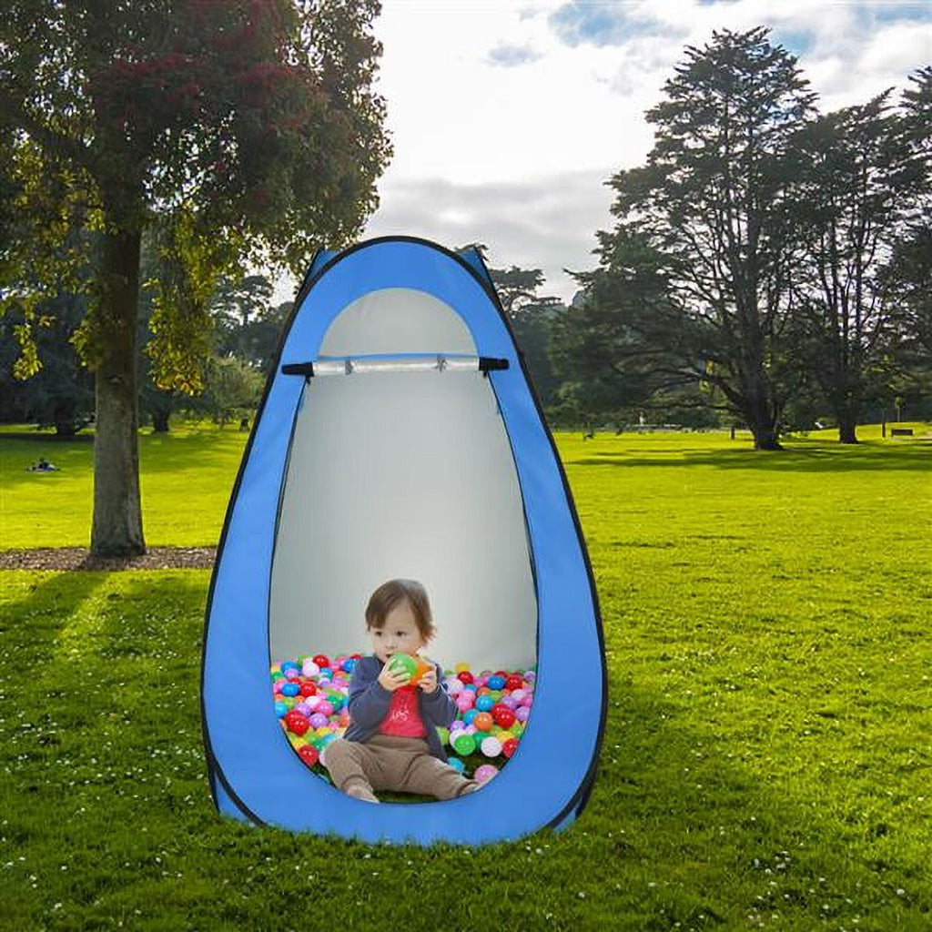 Blue Pop Up Toilet Shower Tent Changing Room Camping Shelter O28151