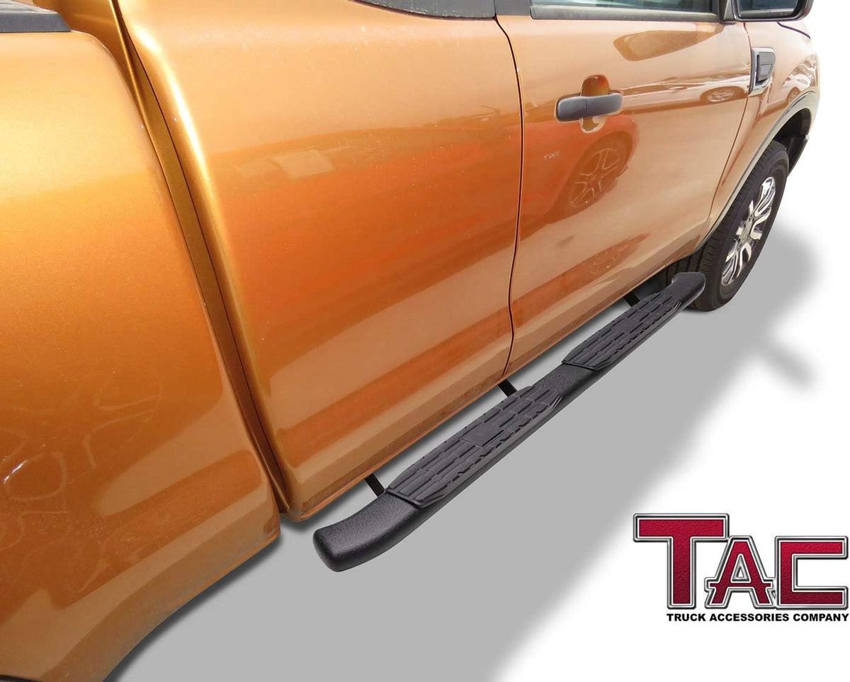 Black Texture Side Bars for Ford Ranger Super Cab Pickup (2pcs) G355
