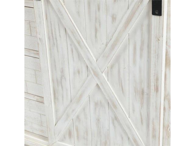 White Farmhouse Storage Cabinet A684592