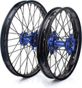21" 19" Offroad Front Rear Wheel Rim Blue Hub U49241