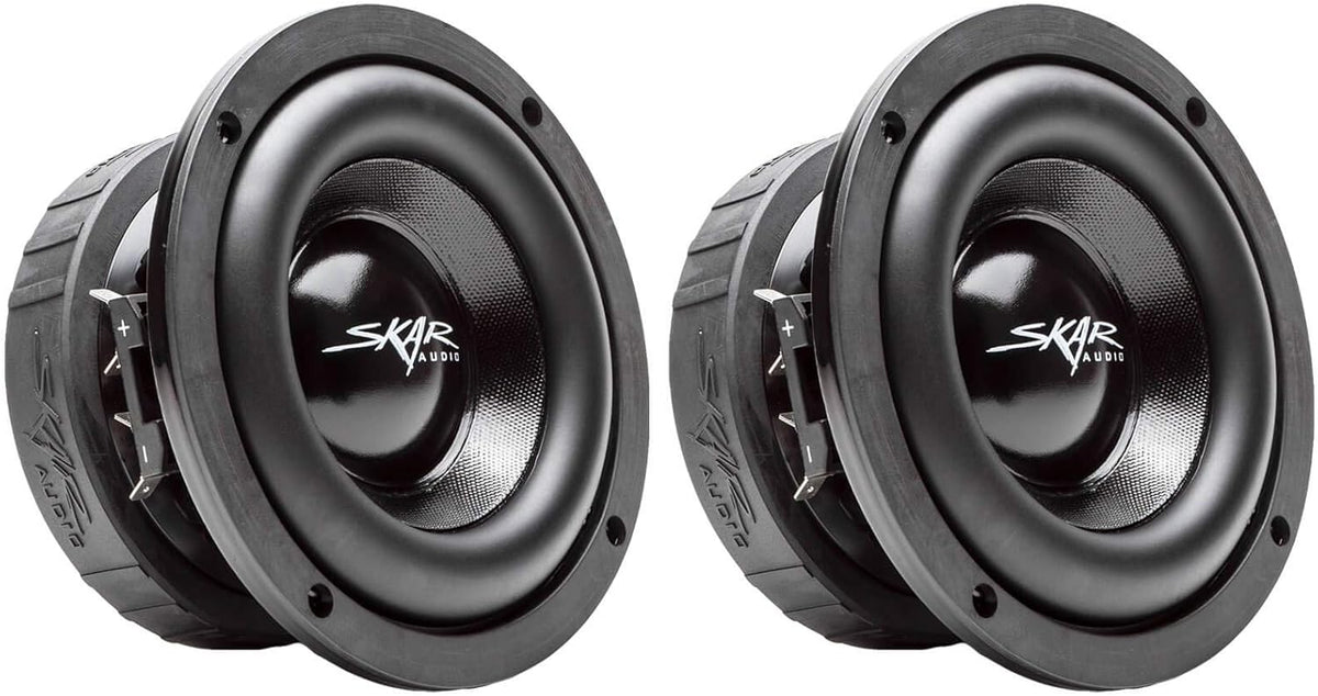 6.5" 400 Watt Dual 2 Ohm Car Subwoofers, Pair of 2 I685
