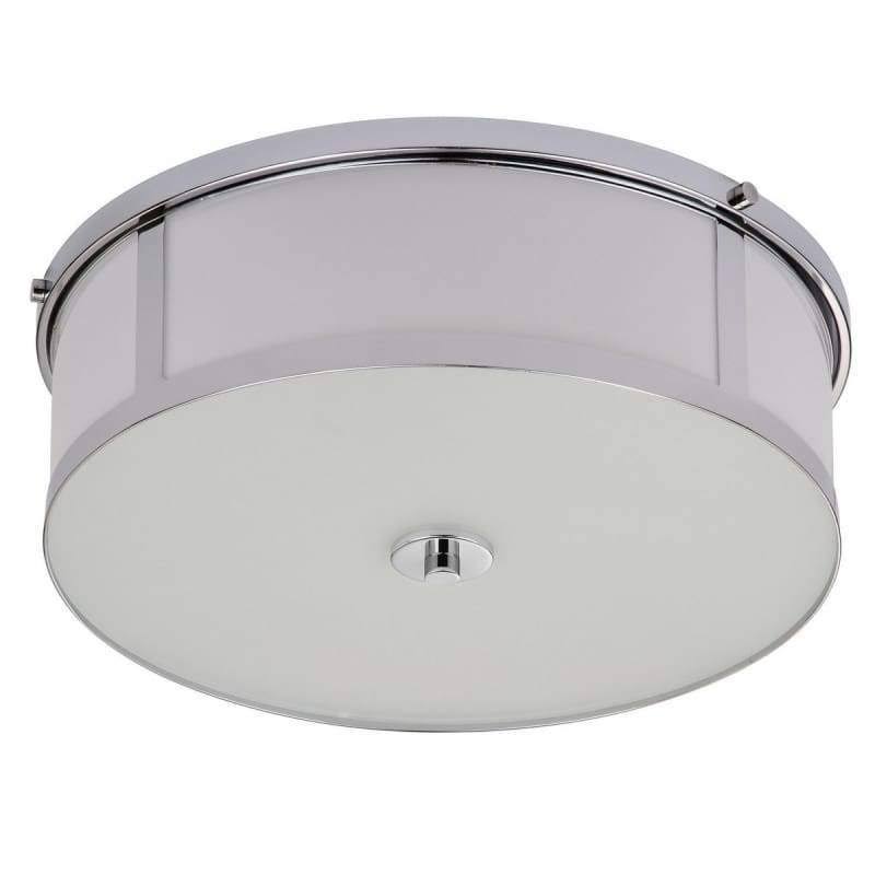 Antique Gold 2-Light Drum Flush Mount U10362