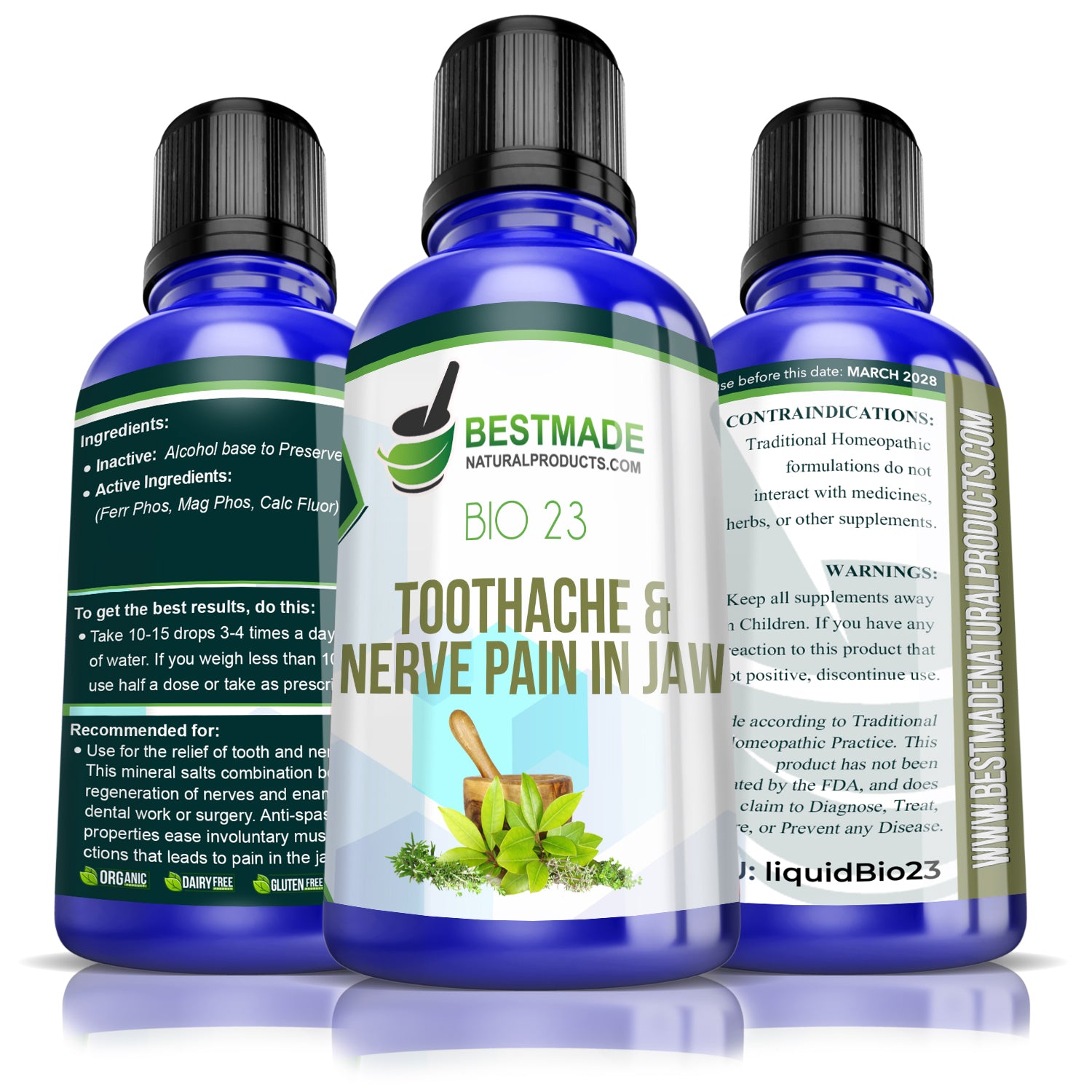 Toothache Pain Remedy Bio23 Lactose Free Liquid, 30mL M6912