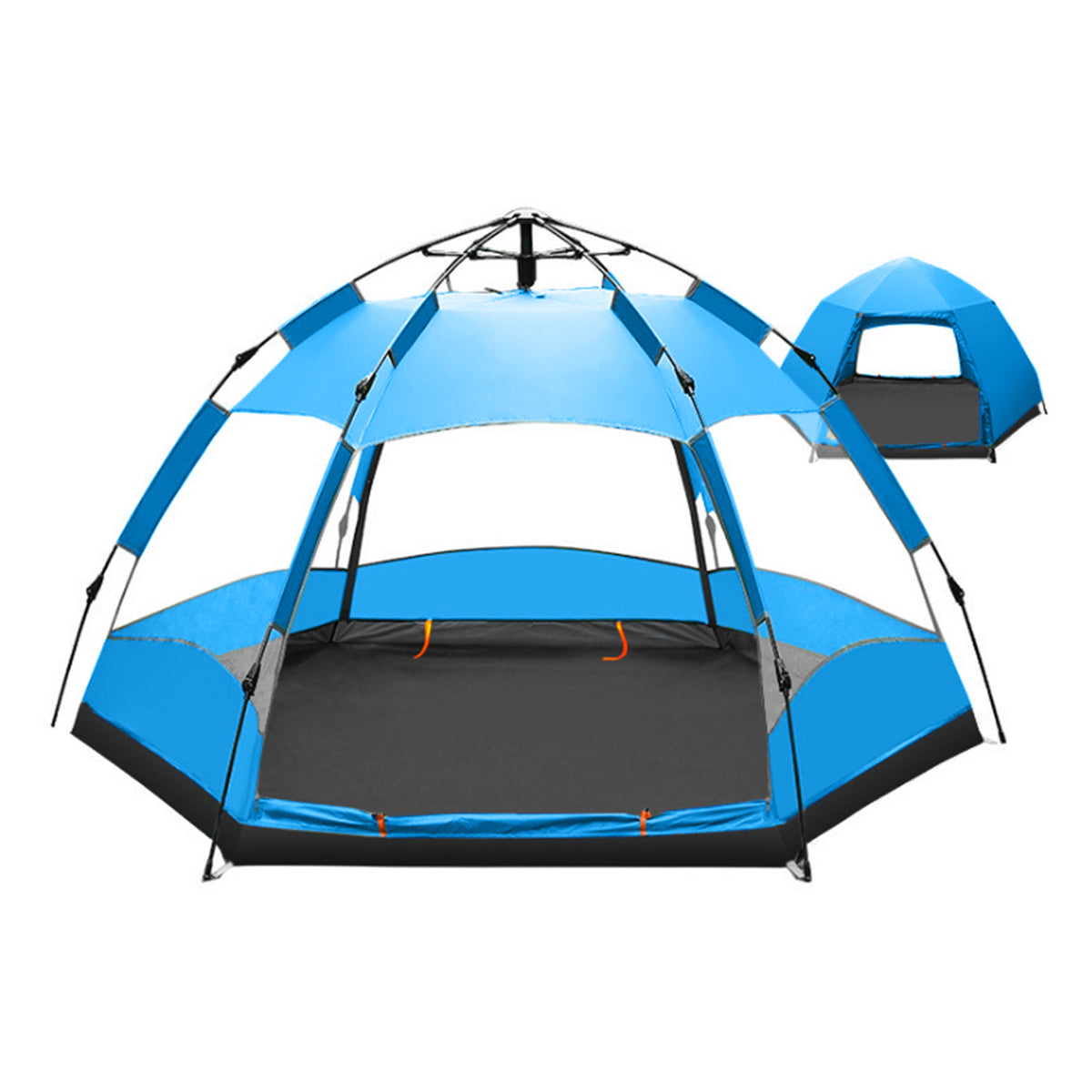 Two Layer Waterproof Dome Tent for 5 8 People I4982