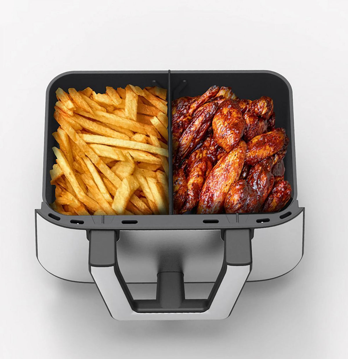 Stainless Steel Digital Air Fryer with Dual Flex Basket O3642