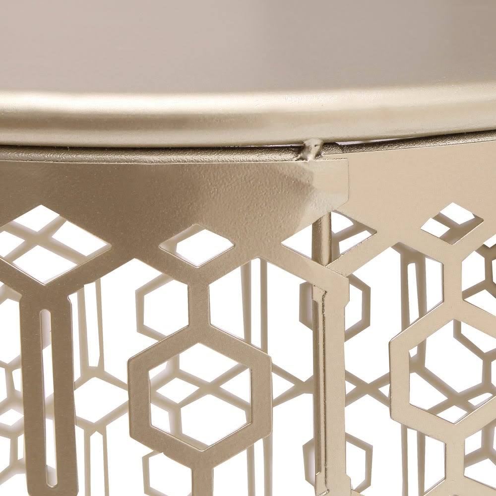 Gold Nesting Side Table Set of 2 D9504