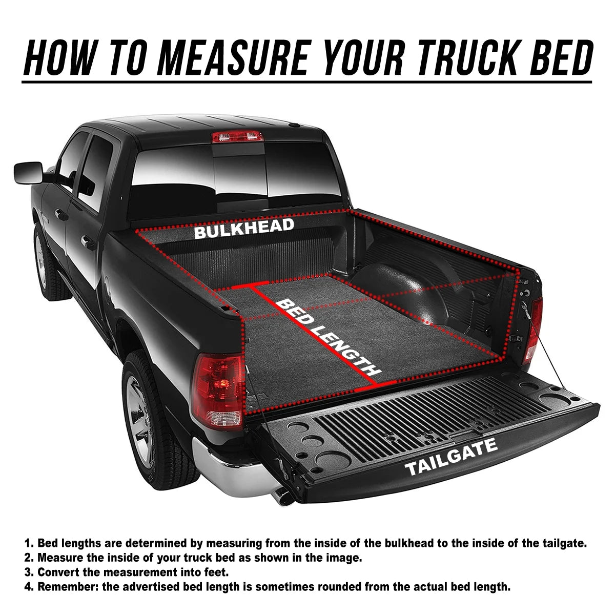 Tri-Fold Soft Top Tonneau Cover for Ford F250 F350 Super Duty 6.5' Bed O137