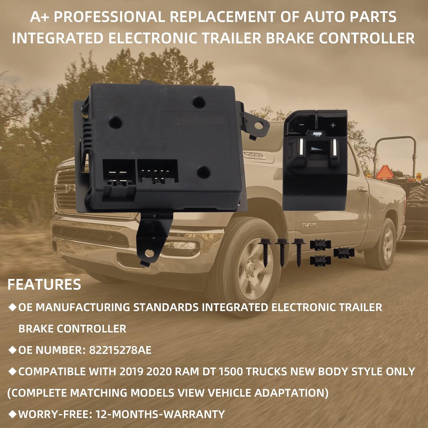 Integrated Electronic Trailer Brake Controller E332
