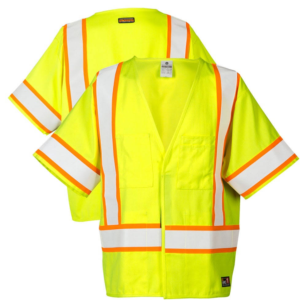 FR Pro Series Class 3 Mesh Lime Vest R204