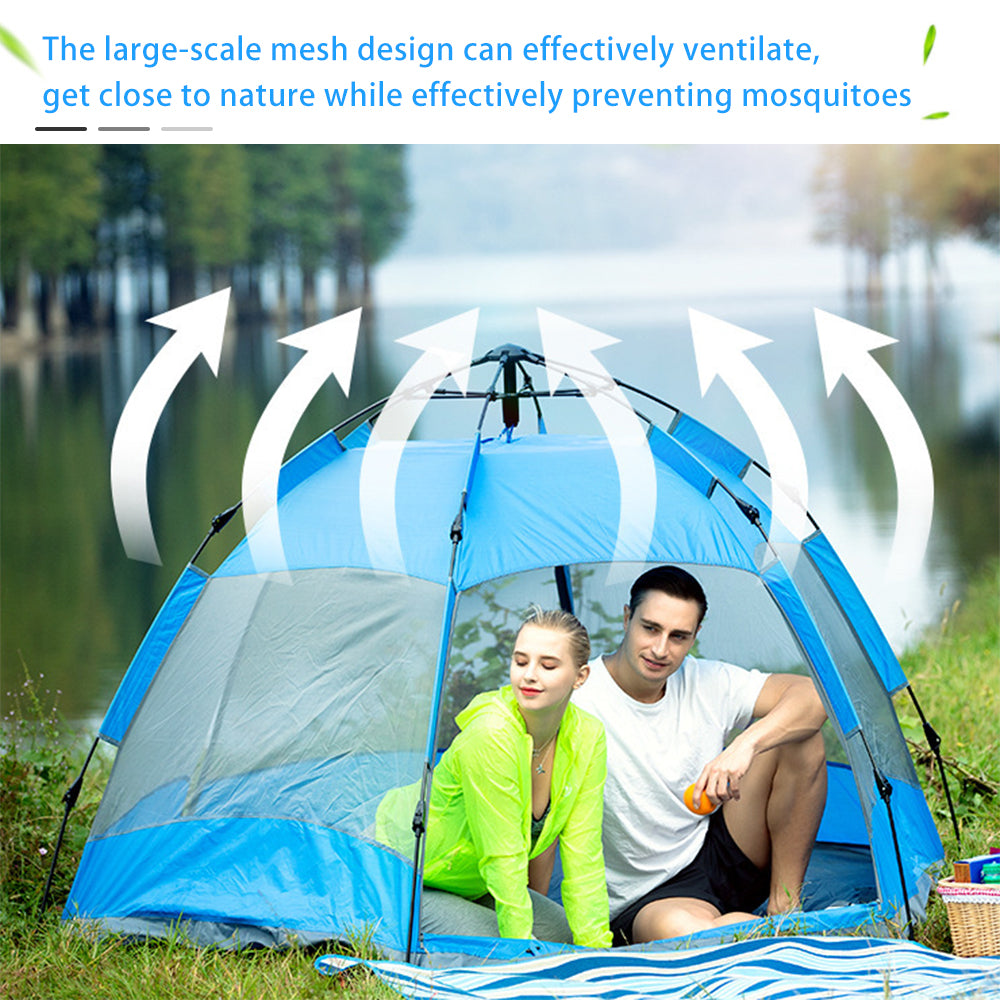 Two Layer Waterproof Dome Tent for 5 8 People I4982