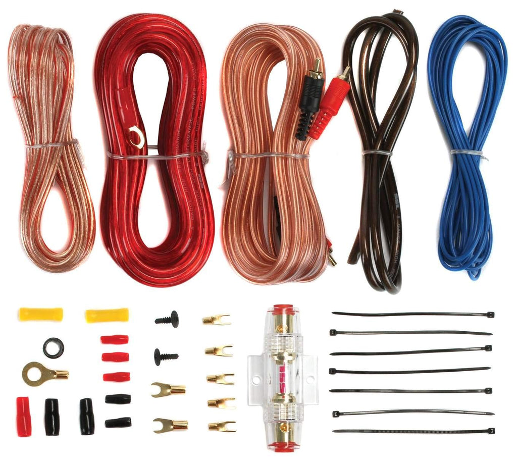 200 Watt 2-Channel Car Audio Amplifier with Wiring Kit N21459
