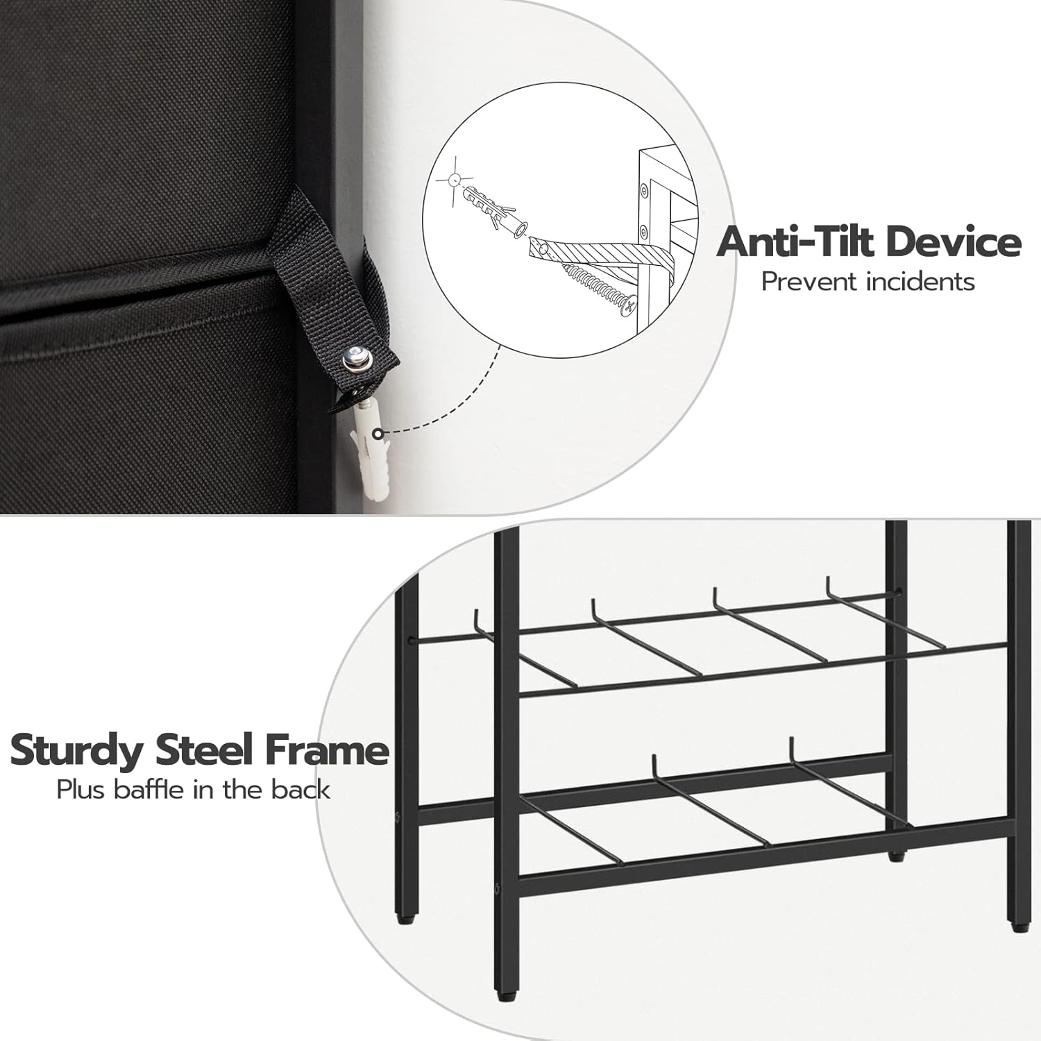5 Drawer Dresser with Steel Frame and Wood Top D766
