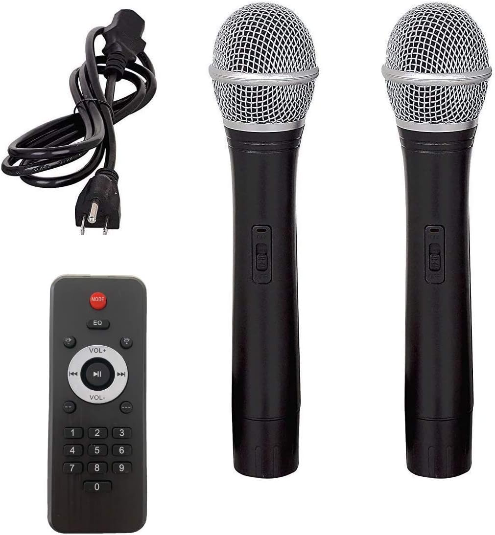 12-Inch 500 Watt Powered DJ/PA Speaker with Bluetooth and Wireless Microphones G792203