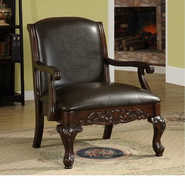Dark Cherry Accent Chair A1267